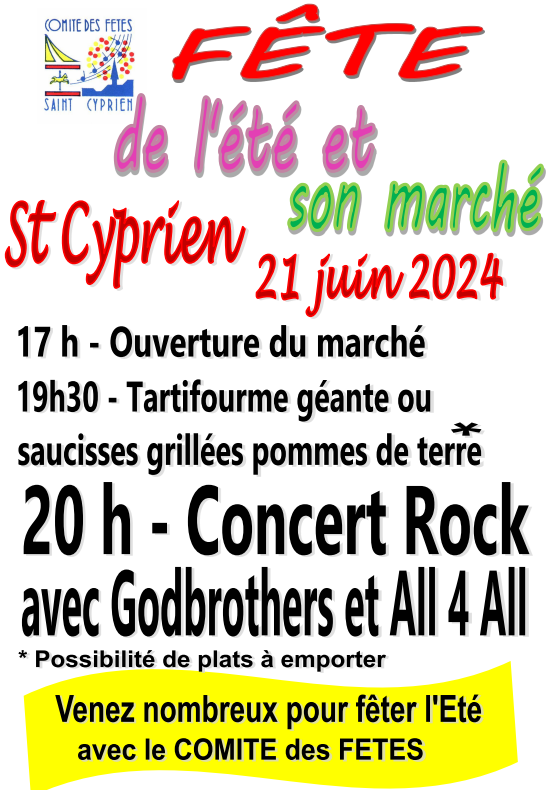 fête et marché été 2024