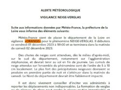 vigilance météo ORANGE – neige verglas 01-12-2023