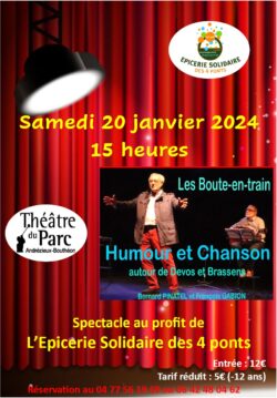 Affiche spectacle 2024 EPICERIE SOLIDAIRE