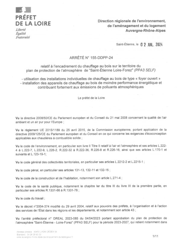 Arrêté n°155-DDPP-24 encadrement chauffage bois (1)