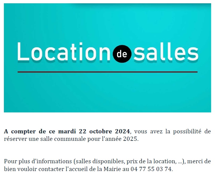 locations pour 2025