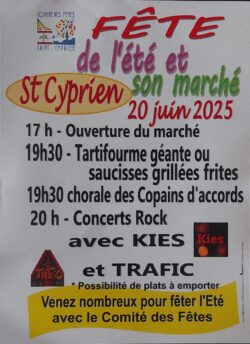 soirée Eté 20 juin 2025