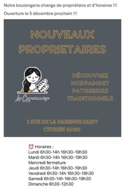 changement propriétaire boulangerie