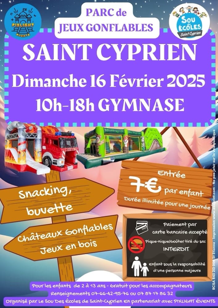 Parc jeux gonflables 16-02-2025