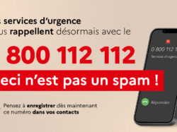 N° d’urgence à retenir 0 800 112 112 pour être rappeler