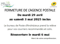 FERMETURE Agence Postale du 29-04 au 03-05 – Copie