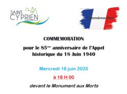 COMMEMORATION 18 juin 2025