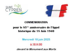 COMMEMORATION 18 juin 2025