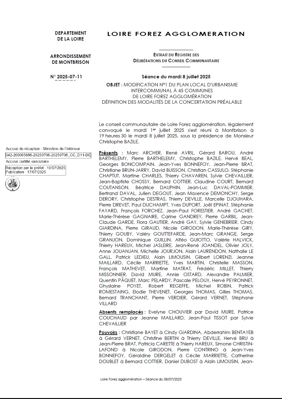 PLUi45_M1_Délibération des modalités de concertation - page 1