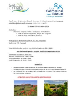 Semaine Bleue 2025