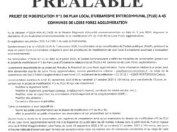 Avis concertation préalable modification n°1 PLUi