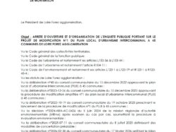 Arrêté d&rsquo;enquête publique – page 1