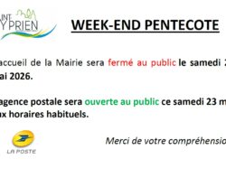fermeture mairie Pentecôte 2026
