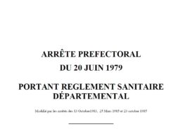 RSD 42 – arrêté préfectoral du 20-06-1979 – 1ère page
